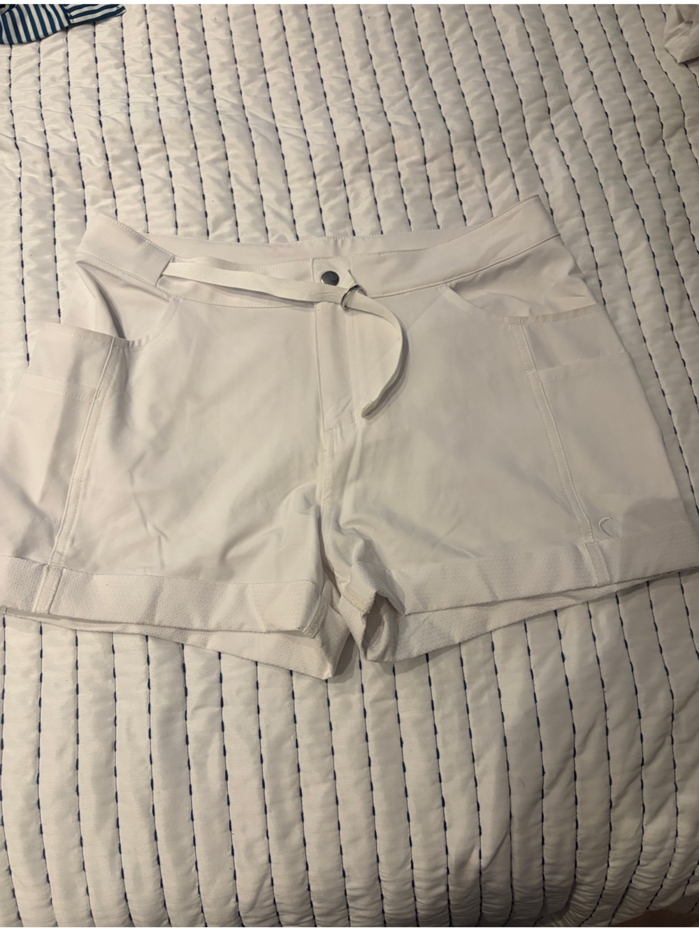 ZYIA White Trail Shorts